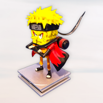Figurines Naruto x Bob l'éponge